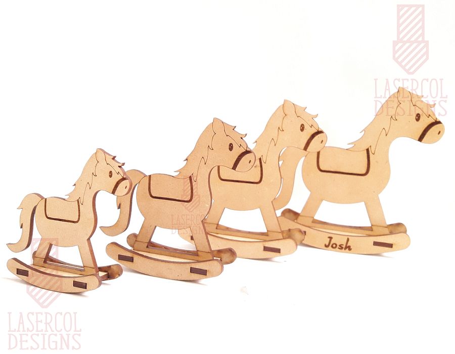 Rocking Horse (4 sizes) - Laser Cut Files product image (6)