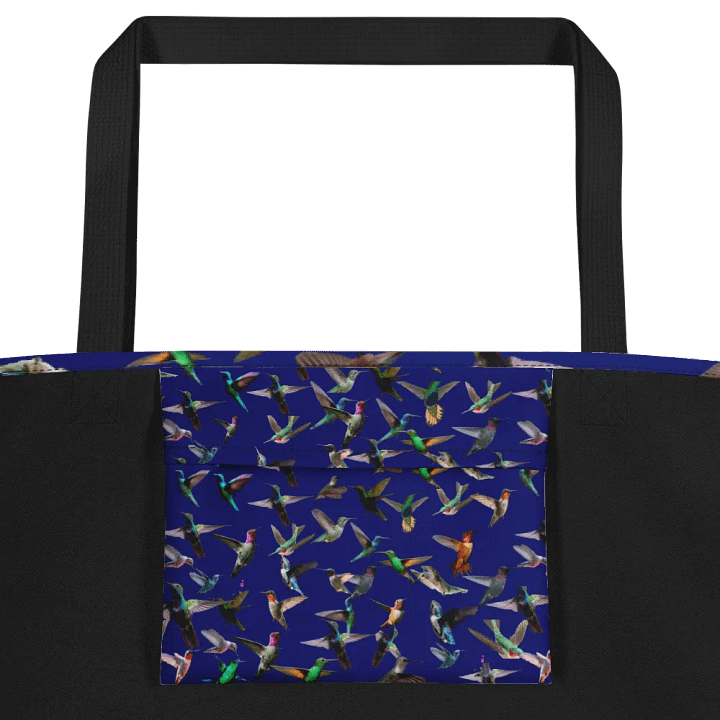 dark blue hummingbird design Tote for stylish moms daughters friends product image (2)