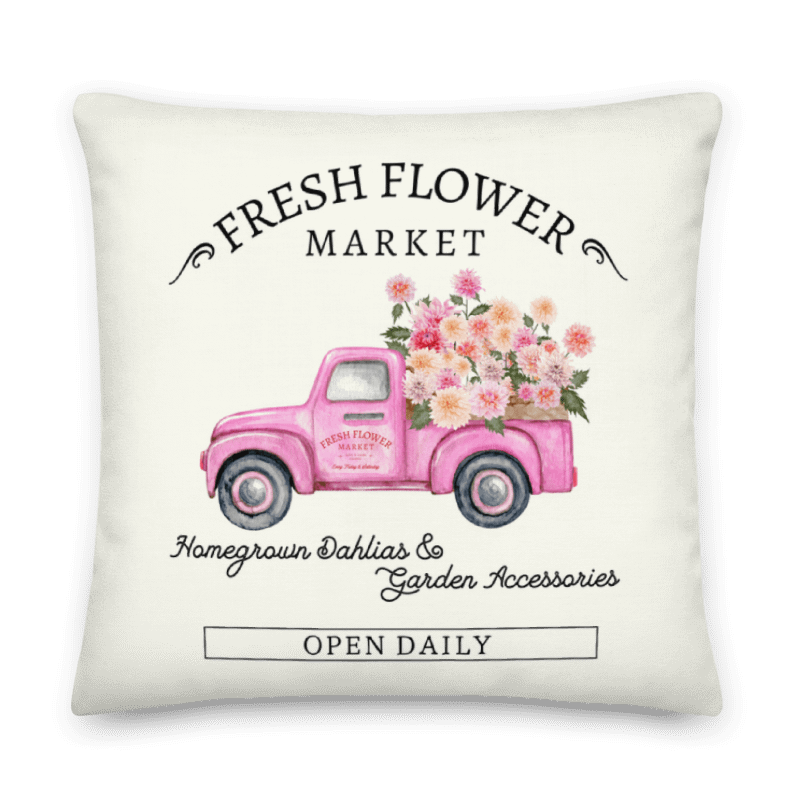 FRESH FLOWER MARKET PILLOW WITH FILLING product image (4)