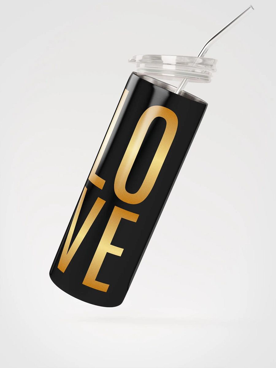 Golden LOVE Stainless Steel Tumbler: Radiate Love this Valentine's Day product image (2)