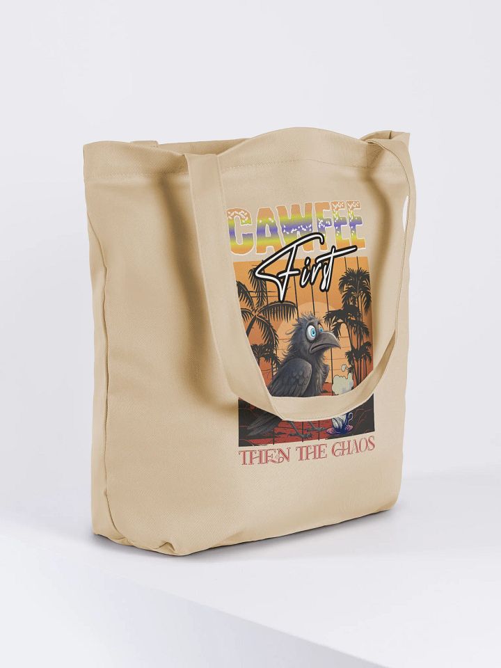 Cawfee First Then The Chaos Tote Bag product image (4)