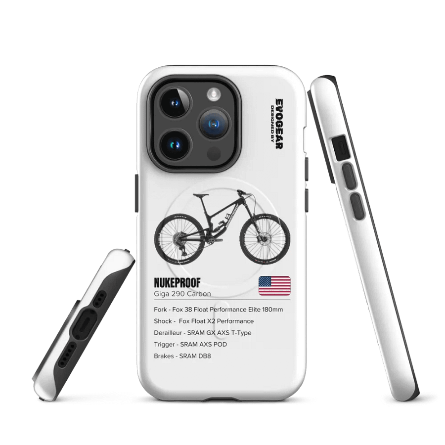 White Nukeproof Giga 290 Carbon iPhone MagSafe Case 2.0 product image (3)