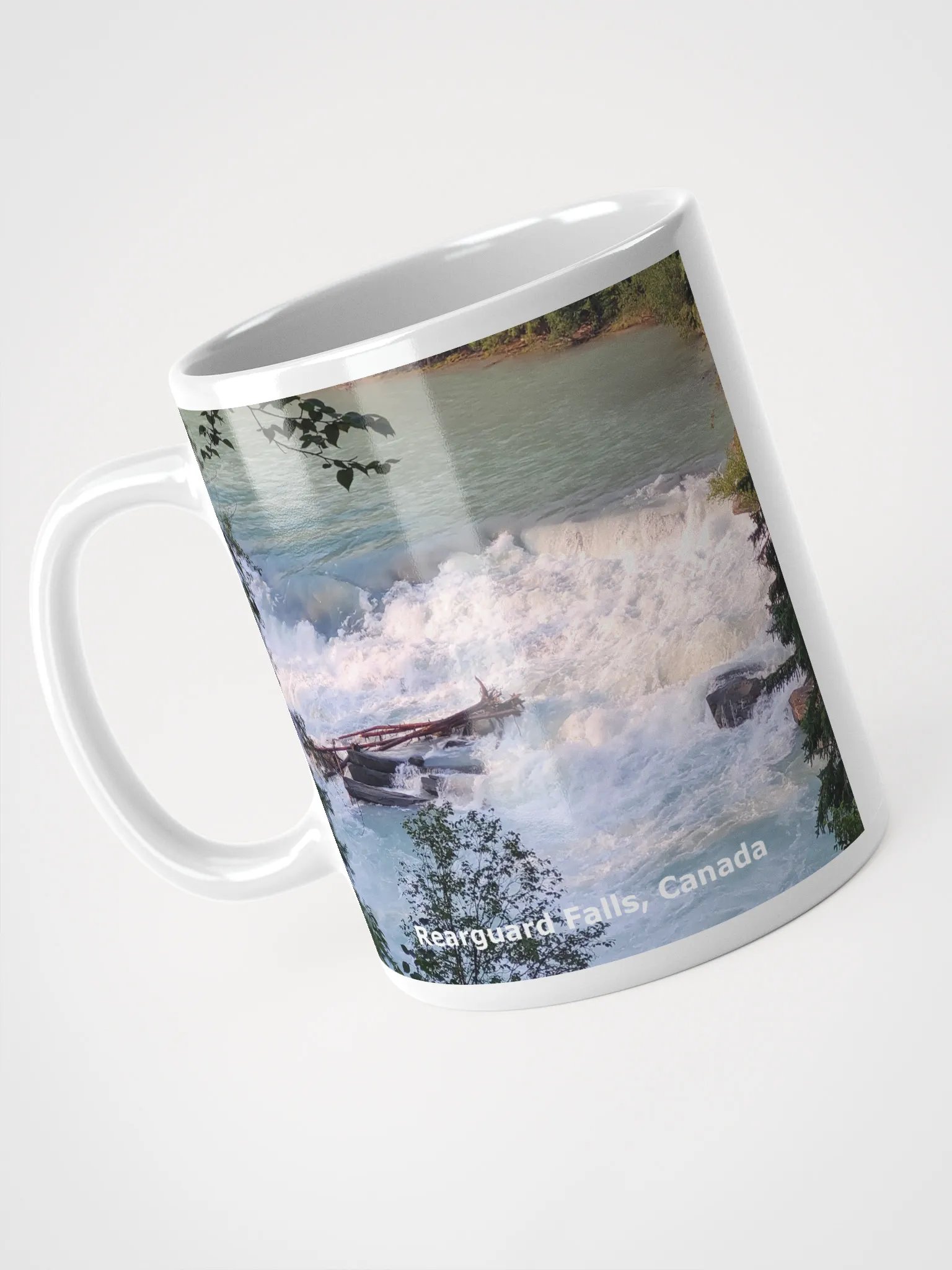 White Glossy Mug - Rearguard Falls product image (3)