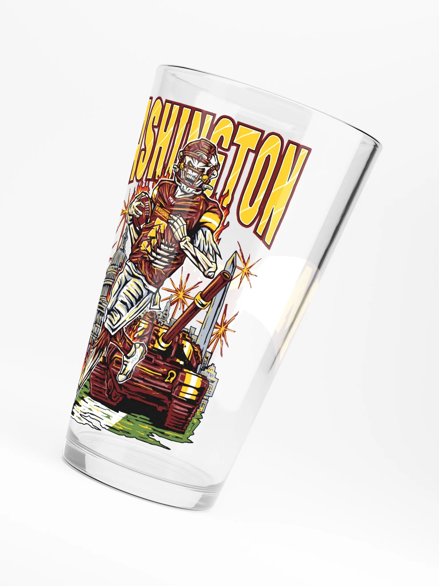 Washington DC, Welcome to Football Pint Glass product image (6)
