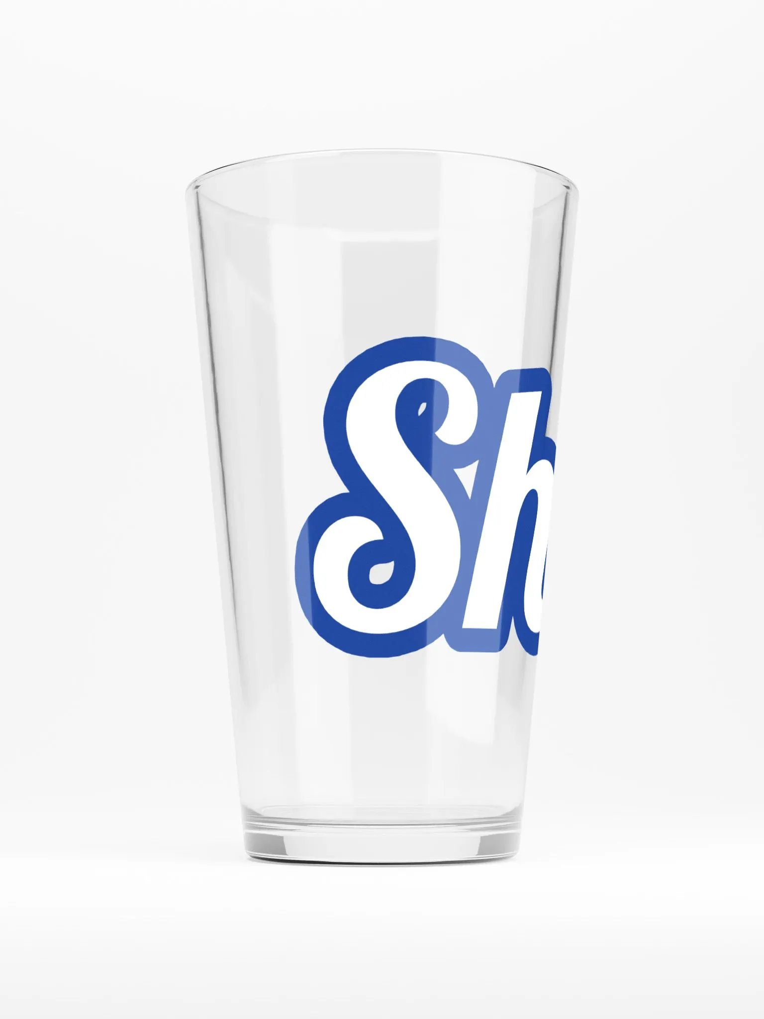 Shhh. Whisper Blue Shaker Pint Glass product image (1)