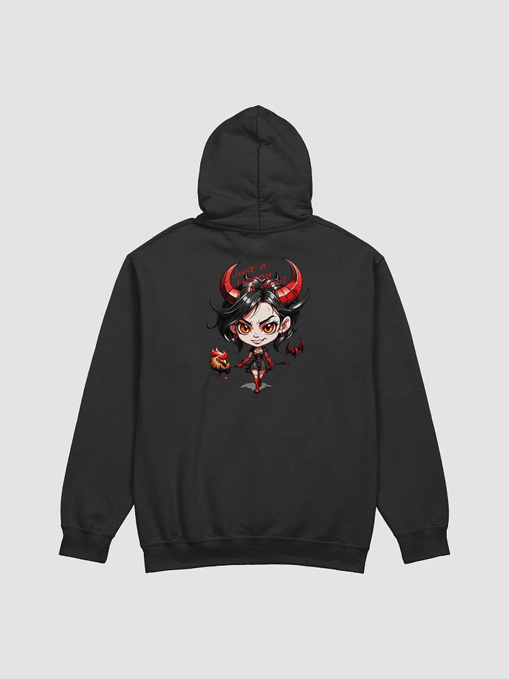 Just A Horny Lil Devil Graphic Double Side Print Hoodie product image (21)