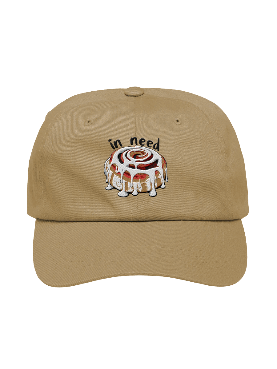Embroidered frosted cinnamon roll innuendo low profile cap product image (2)