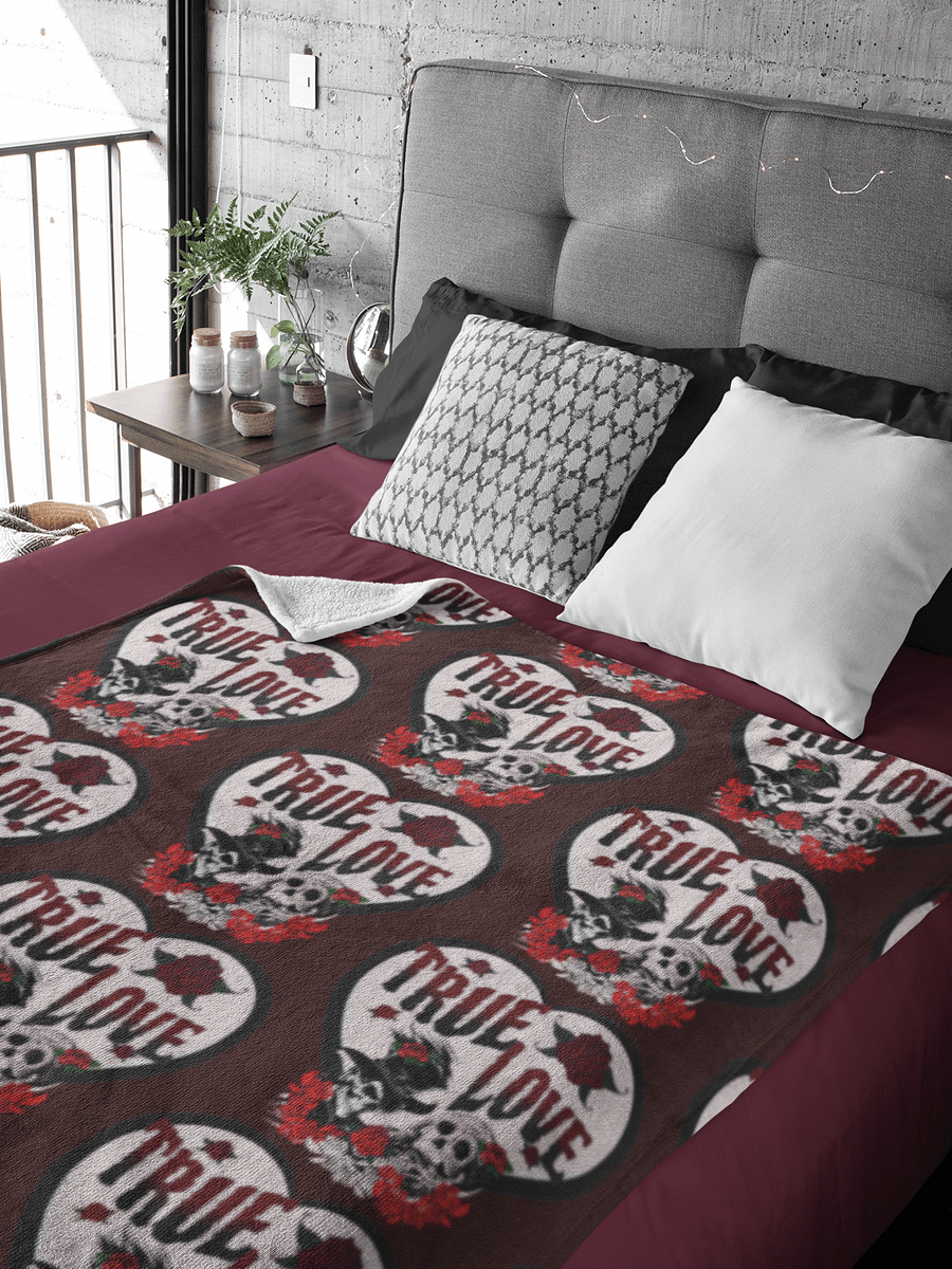 True Love Red & Black Throw Cover product image (2)