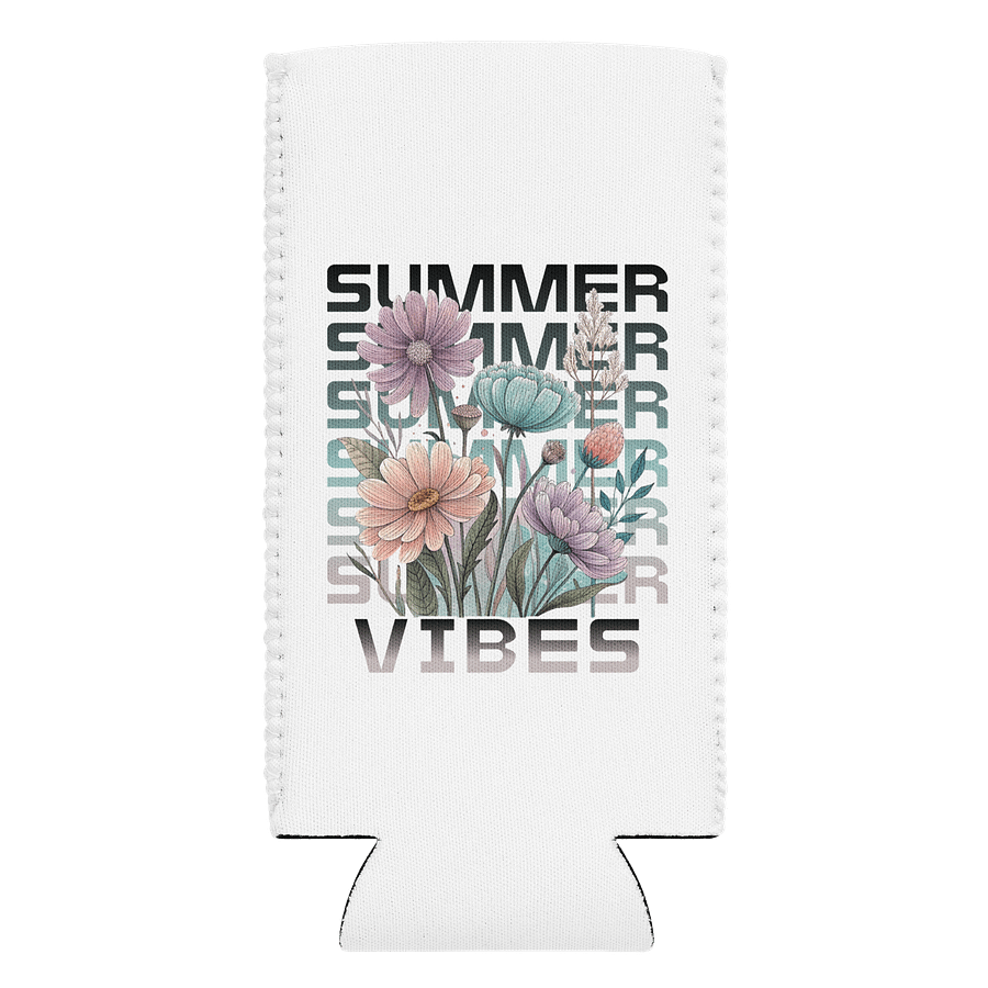 Summer Vibes Boho Flowers Blooms Can Cooler product image (1)