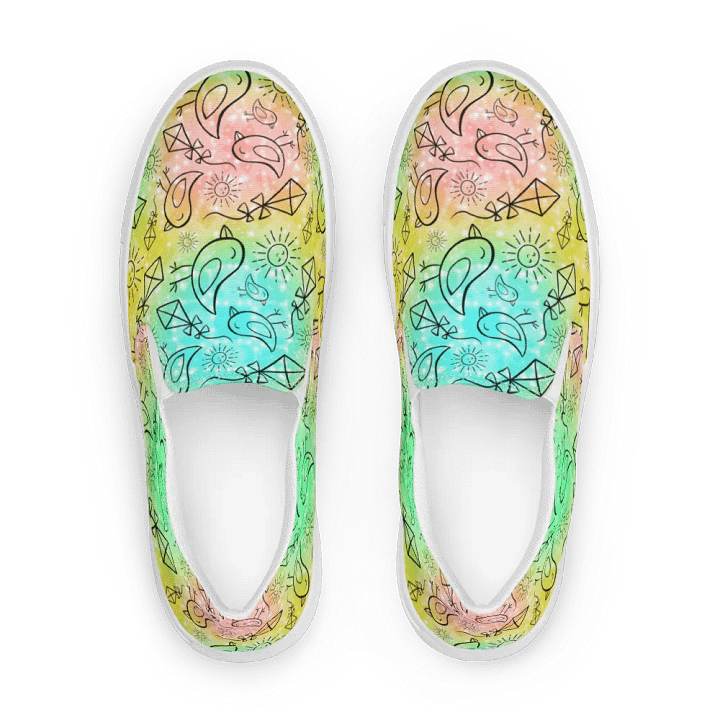 Summer Vibes - Pastel Geometry Slip-Ons 4men product image (2)