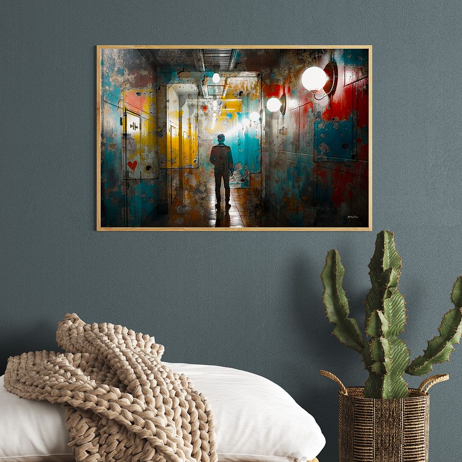 Hallway Man (very limited printed art, 91x61 cm) product image (3)