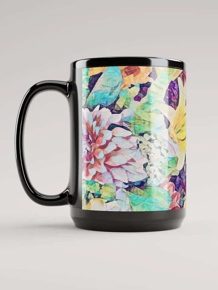 Abstract Graphic | Black Coffee Mug | Harvest Floral product image (1)