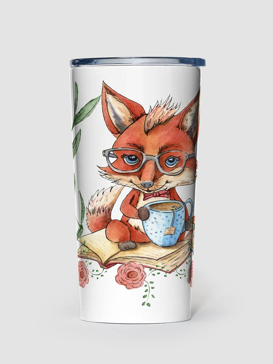Tea Time Fox Steel Tumbler product image (1)