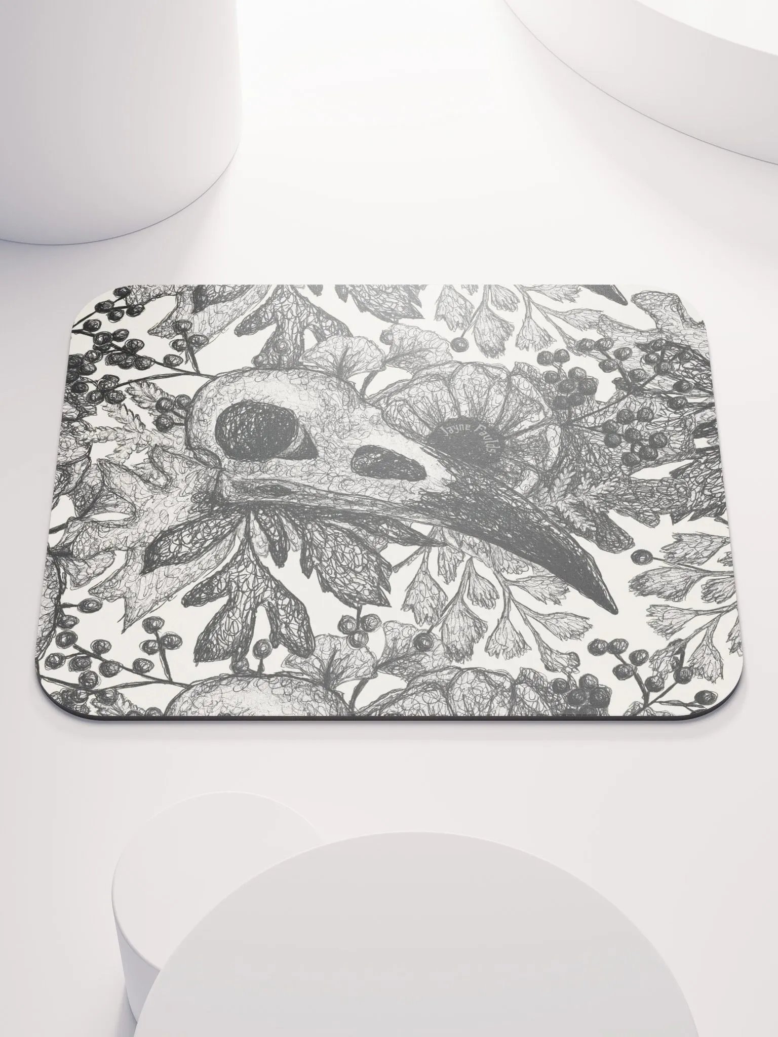 Raven Skull Mouse Mat product image (3)