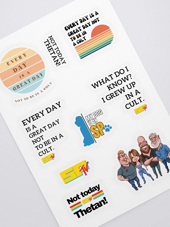 Sheet of SPTV Stickers product image (1)