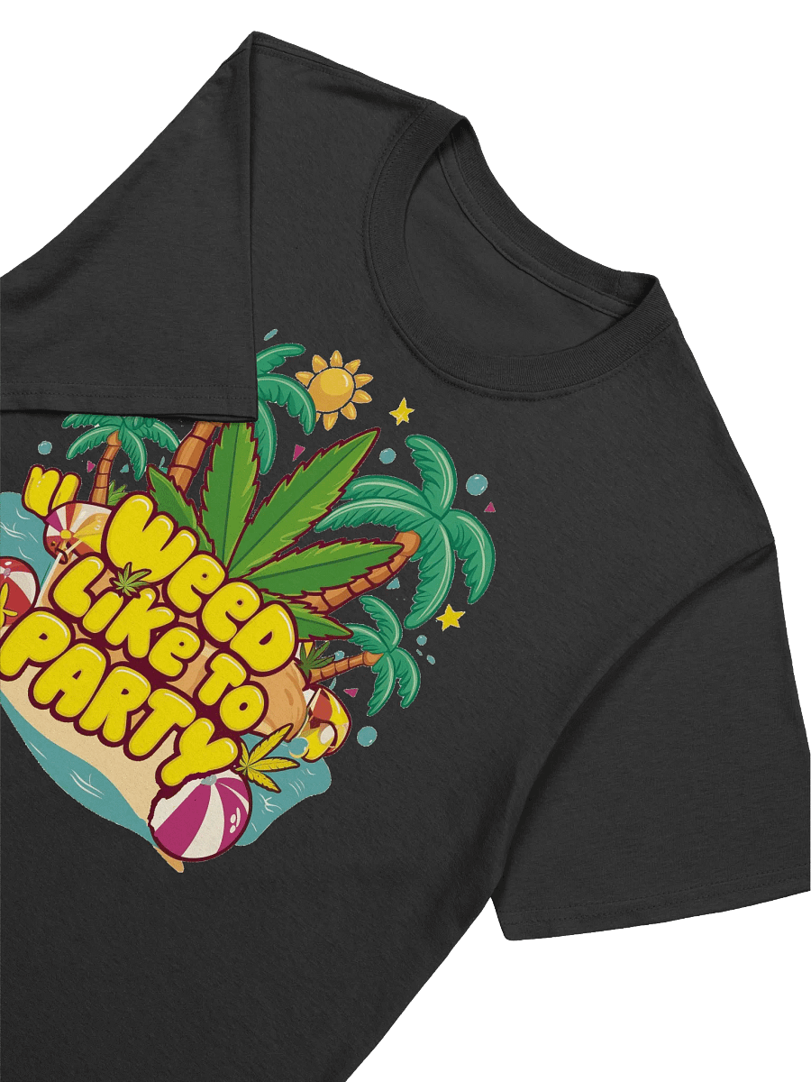 420 Weed - Weed Like to Party - Tropical Summer Fun with a Cannabis Twist T-Shirt product image (20)