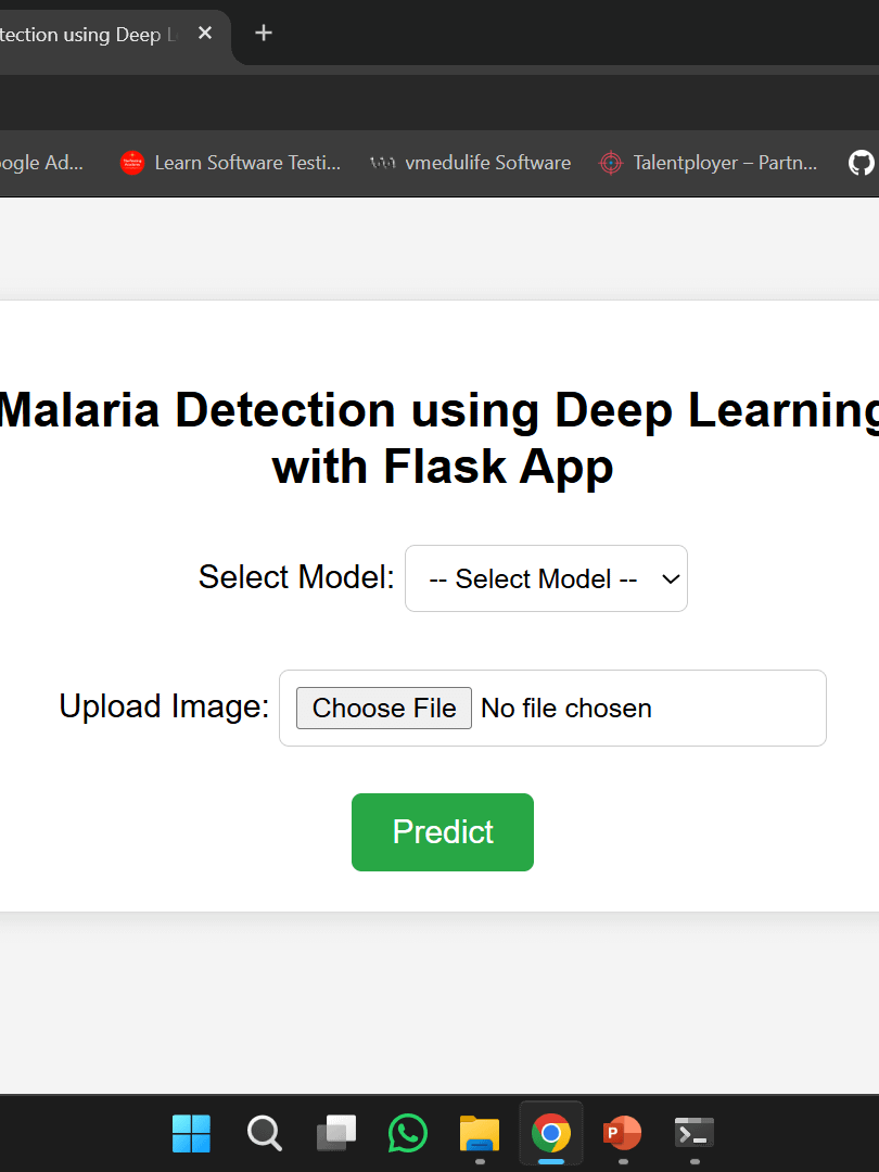 Malaria Disease Prediction System using Deep Learning with Flask App Project product image (10)