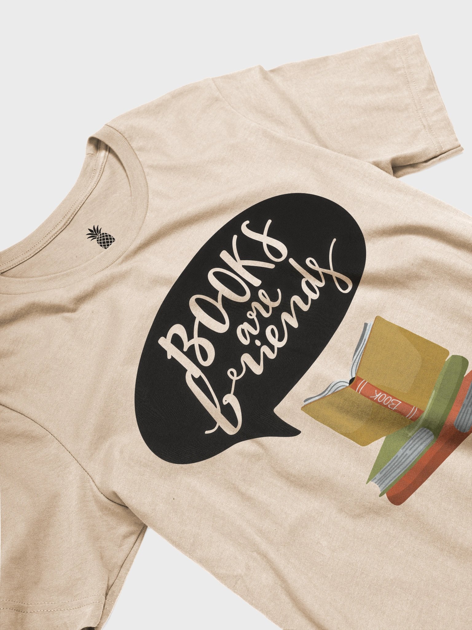 Books Are Friends Unisex T-Shirt product image (3)