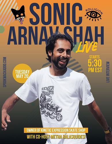 Tomorrow at 5:30 Sonic Skates @sonicskates will bless us with a chat!! Sub to my YouTube page to get notified when we go live!!
