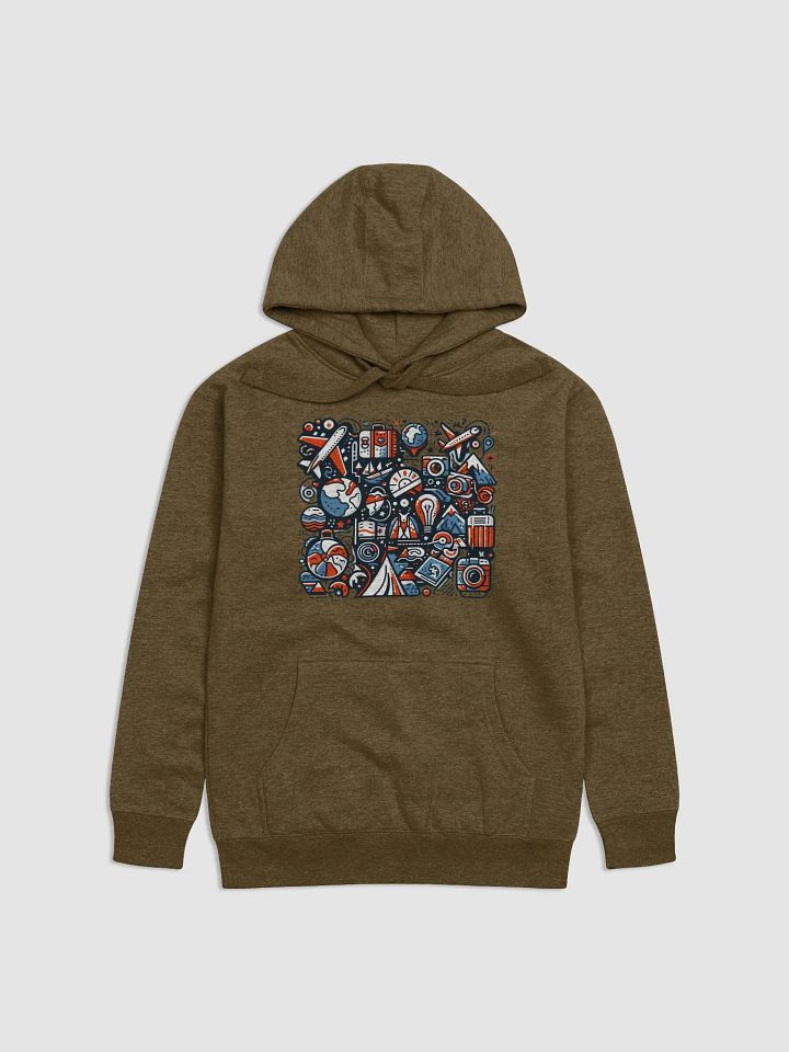 Cotton Heritage Unisex Premium Hoodie | AI Design about travel product image (2)