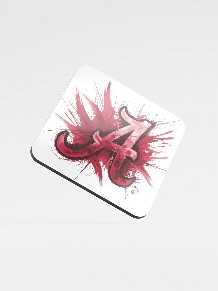 Vibrant A Glossed Cork Coaster product image (1)