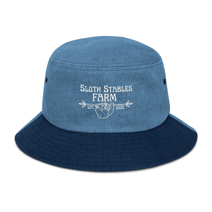 Sloth Stables Farm Bucket Hat - White Emroidery product image (1)