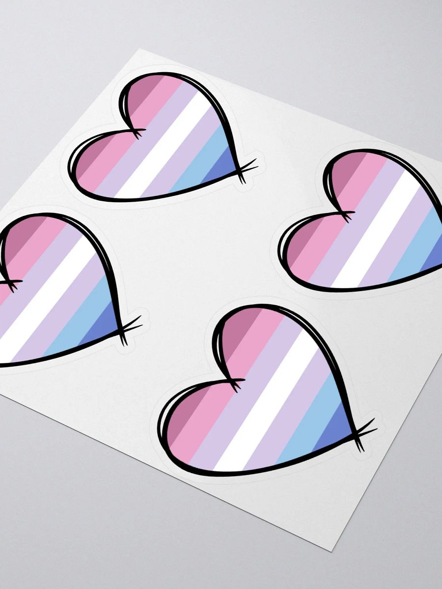 Bigender Pride Stickers product image (5)