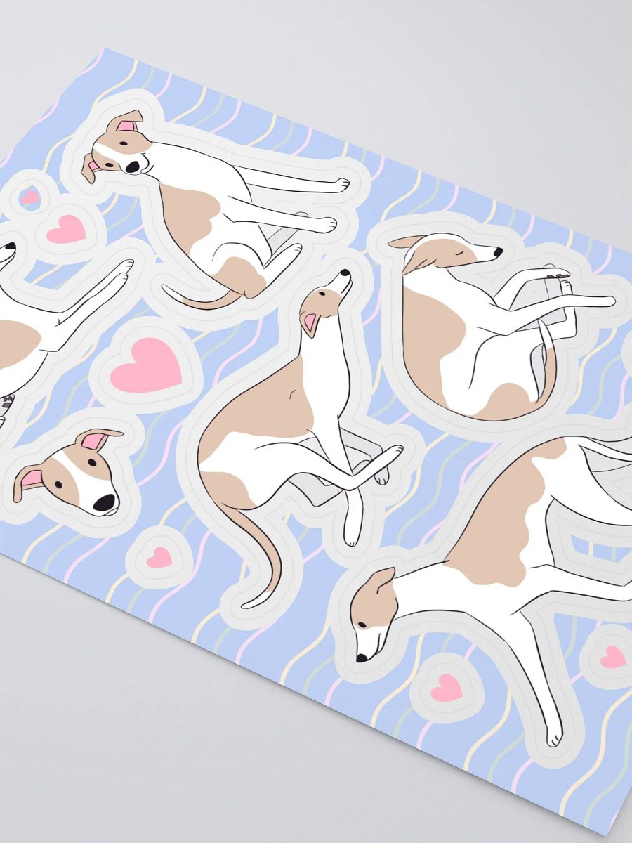 Graceful Whippet Sticker Sheet product image (3)