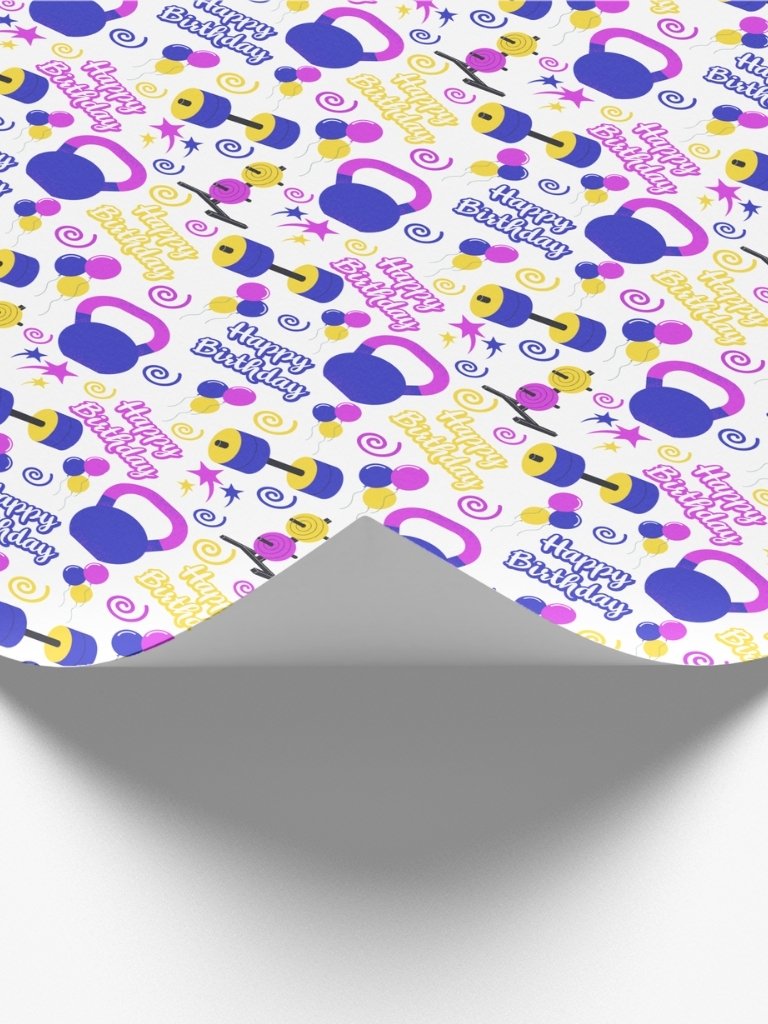 Fitness Birthday Wrapping Paper product image (2)