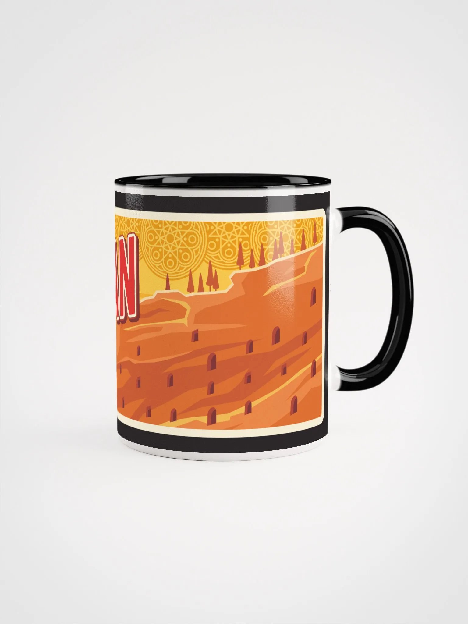 Karaman City Sunset Landscape - Turkish Art Inspired Design product image (11)