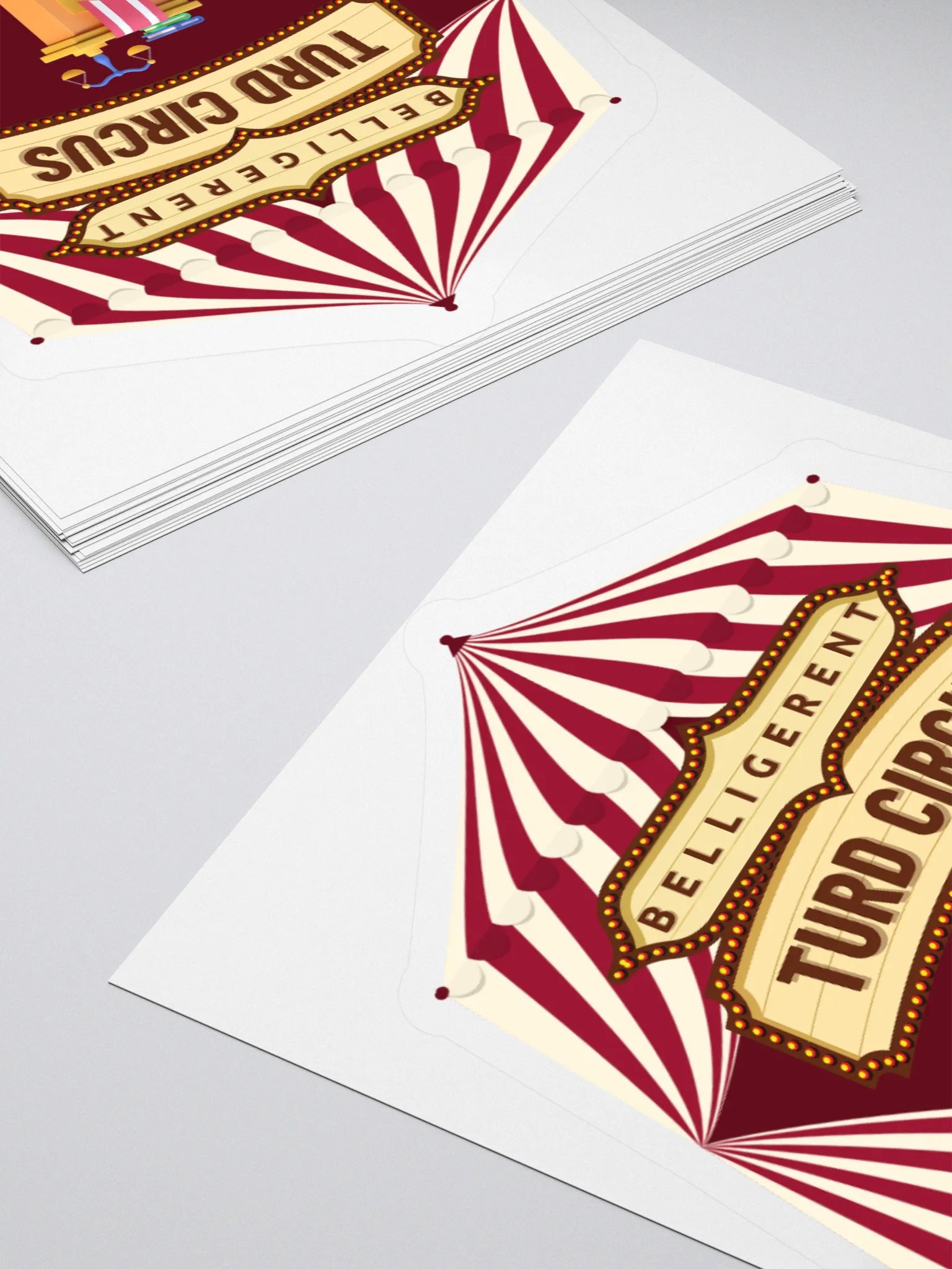 Belligerent Turd Circus Kiss Cut Stickers product image (11)