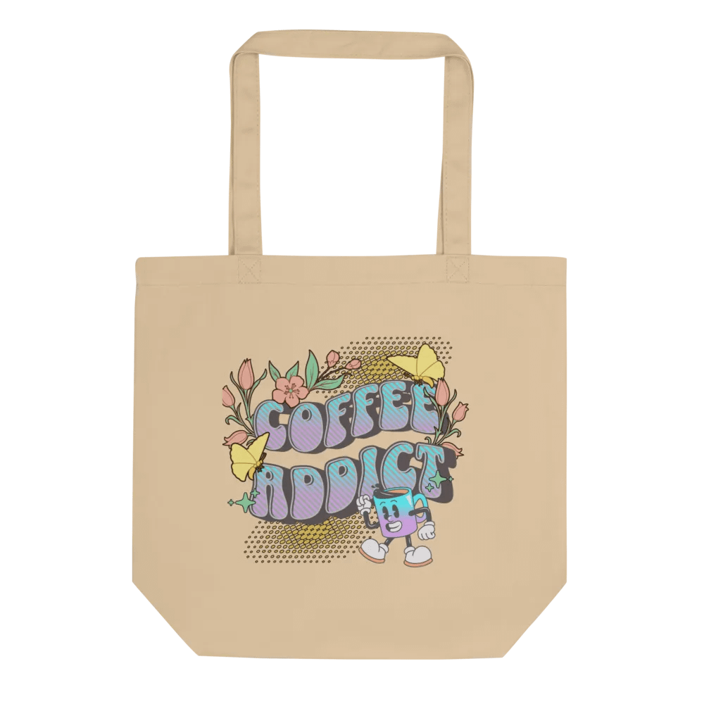 Coffee Addict Mascot Mug Whimsical Tote Bag product image (1)