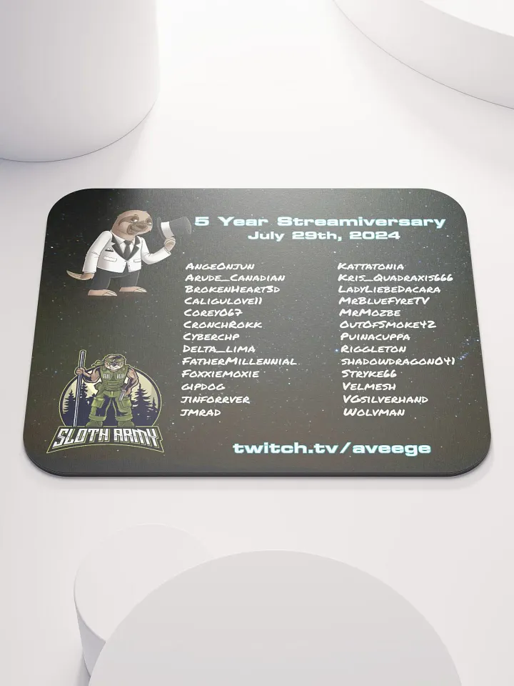 5yr Streamiversary Mousepad product image (1)
