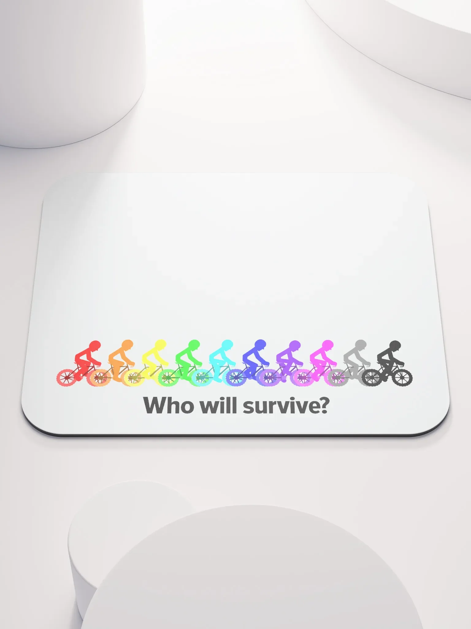 MIKAN Bicycle Mouse Pad(Who will survive?) product image (1)