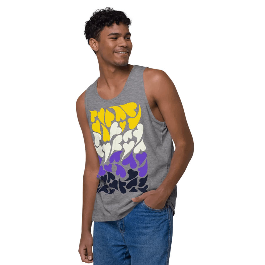 Nestled PRIDE Nonbinary Tank Top product image (8)