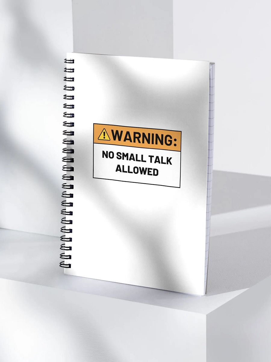 NO SMALL TALK ALLOWED notebook product image (3)
