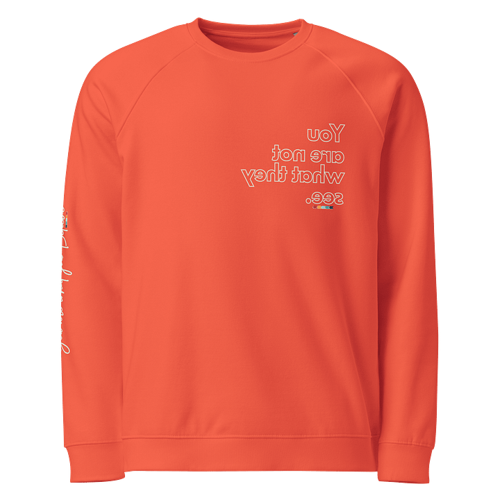 Mirror Talk Sweater – “You Are What You Believe” | Organic Cotton & Recycled Self-Empowerment Sweatshirt — Fulfilled in EU, US & UK product image (1)