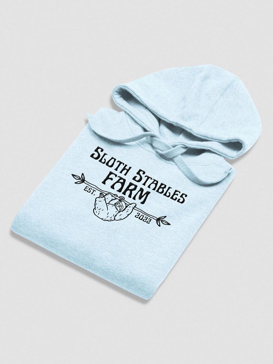 Sloth Stables Farm Hoodie - Black Embroidery product image (4)