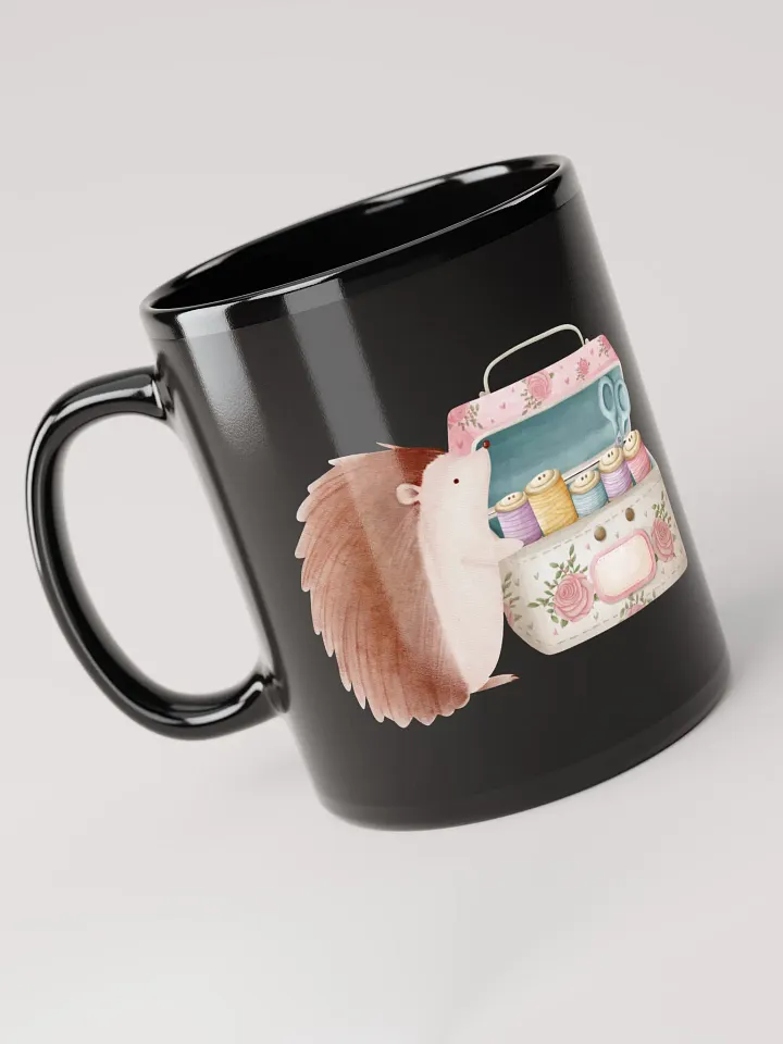 Maple's Sewing Kit | Black Glossy Mug product image (1)