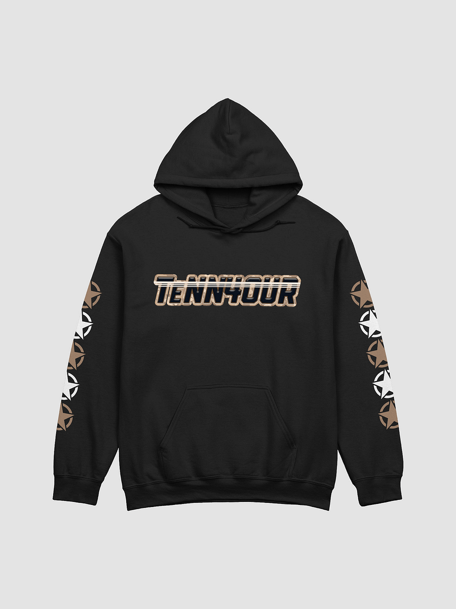 #TeNN4OURARMY Hoodie - Tan & White product image (1)