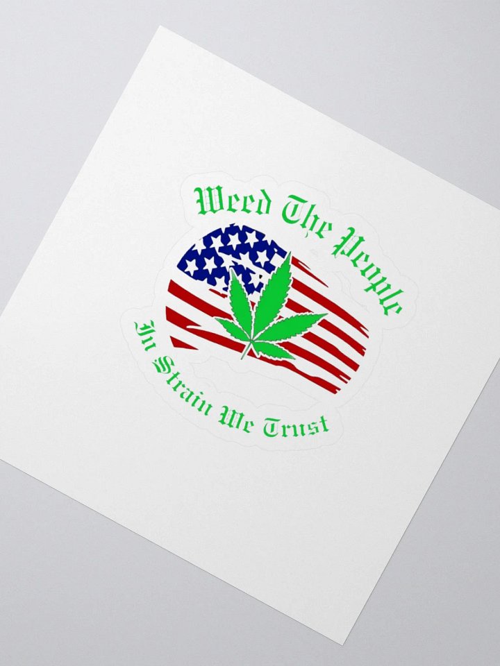 Weed The People Flag Sticker RWB product image (2)