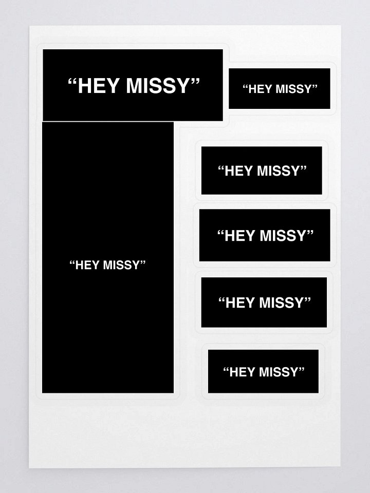 ''HEY MISSY' Sticker Pack product image (1)