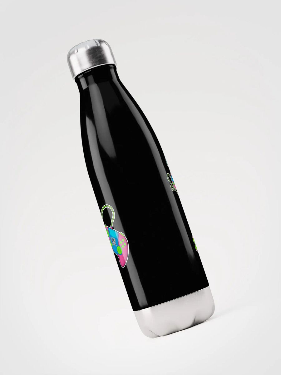 CTRL ALT Donate 2025 - Metal Water Bottle (Neon Green Logo) product image (4)