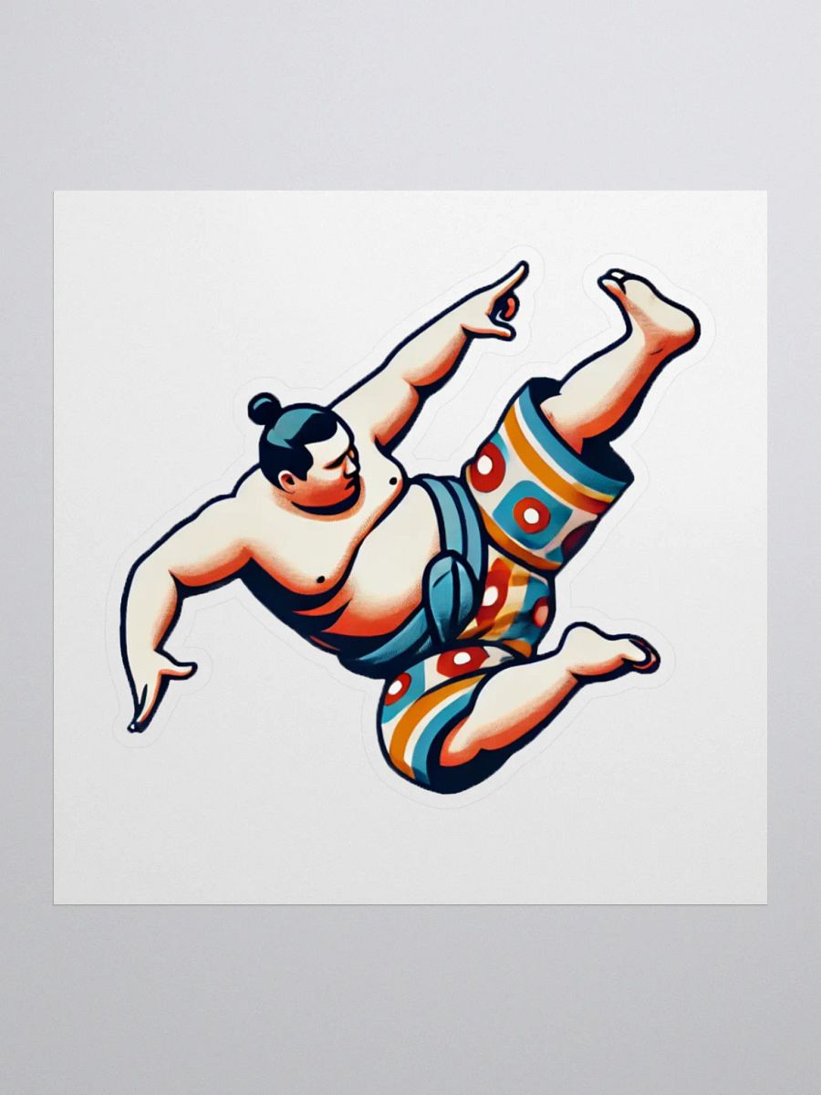 Sumo B-Boy Sticker - Flying Kick product image (1)