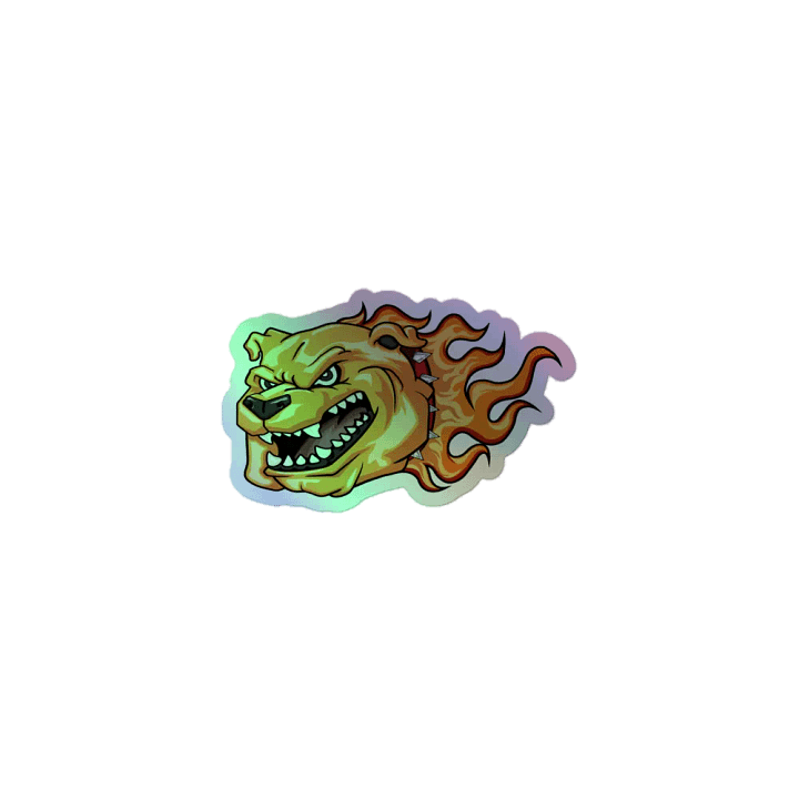 Angry Flaming Bulldog Sticker product image (1)