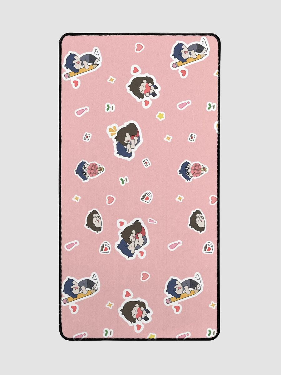 PINK Sticker Design Desk Mat 15.5" x 31.5" product image (2)