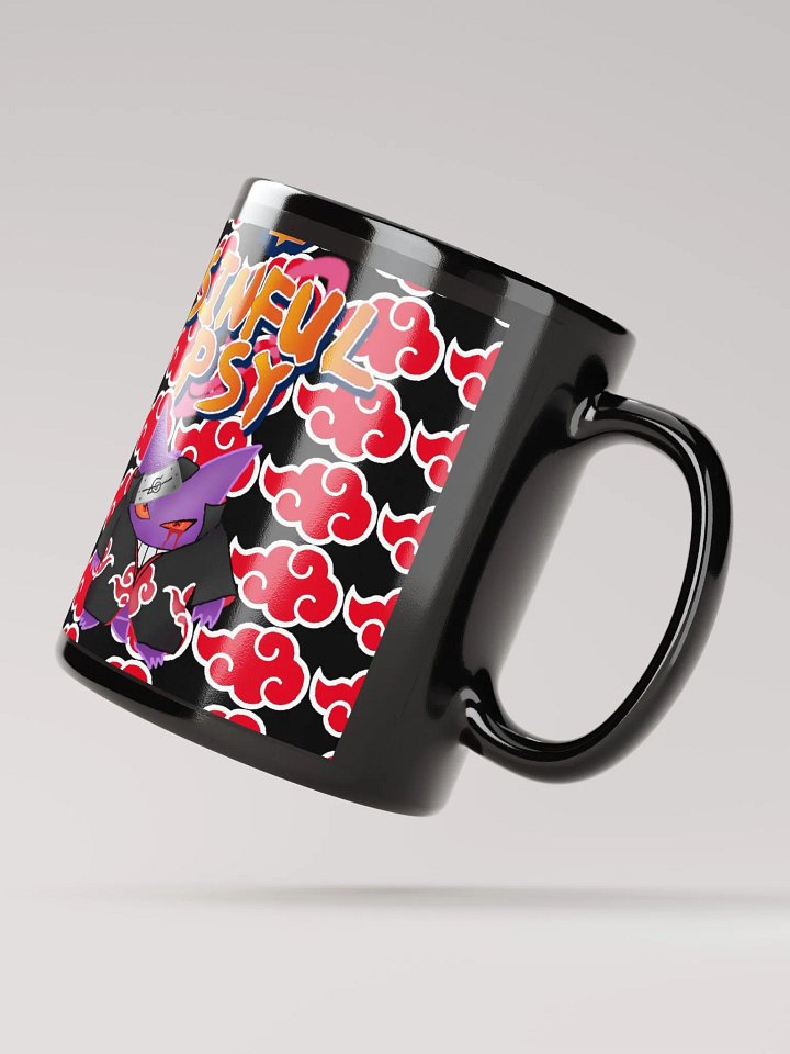 Gengar X Itachi Black Glossy Mug product image (2)