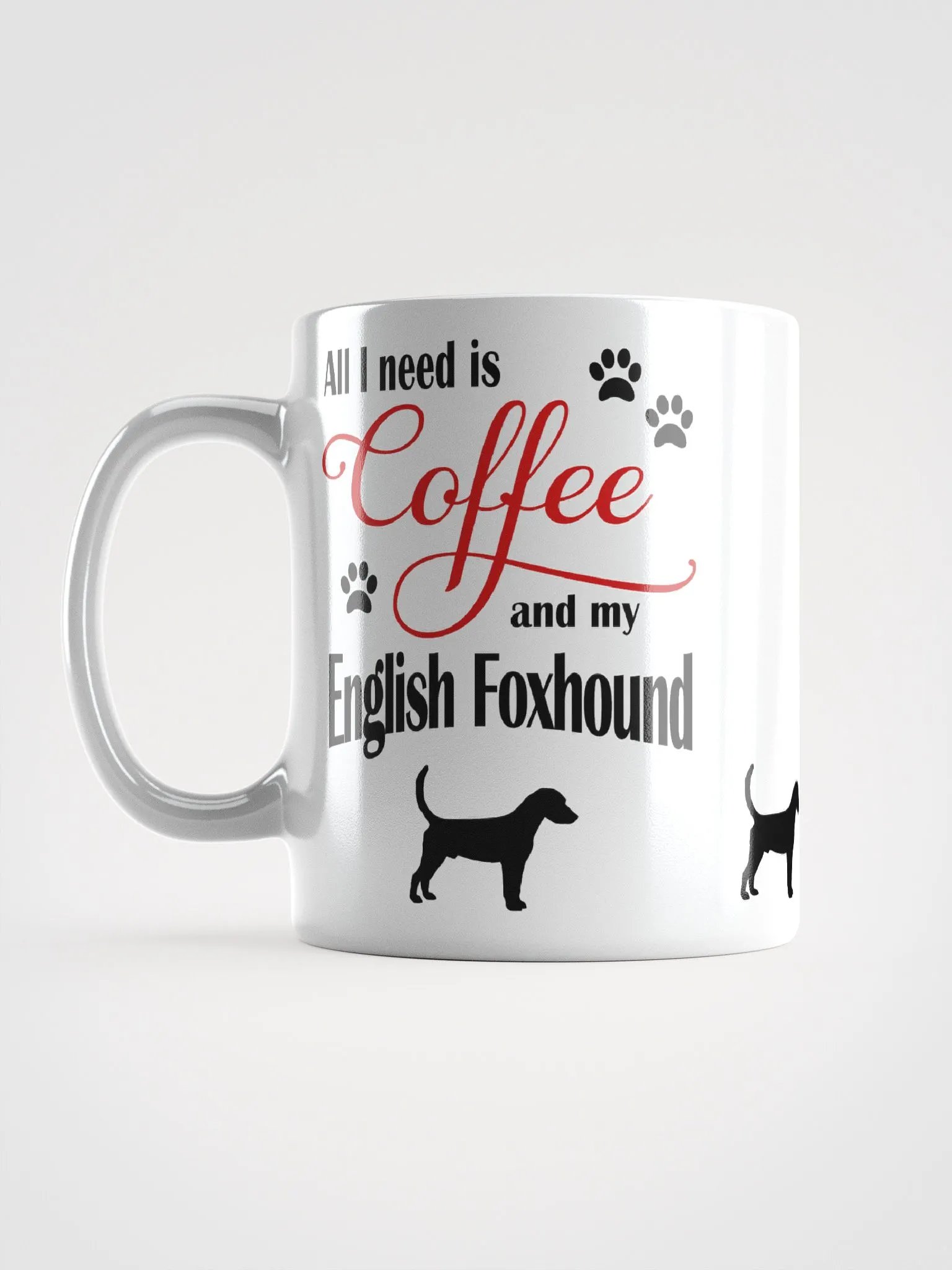 Coffee and my English Foxhound Mug product image (6)