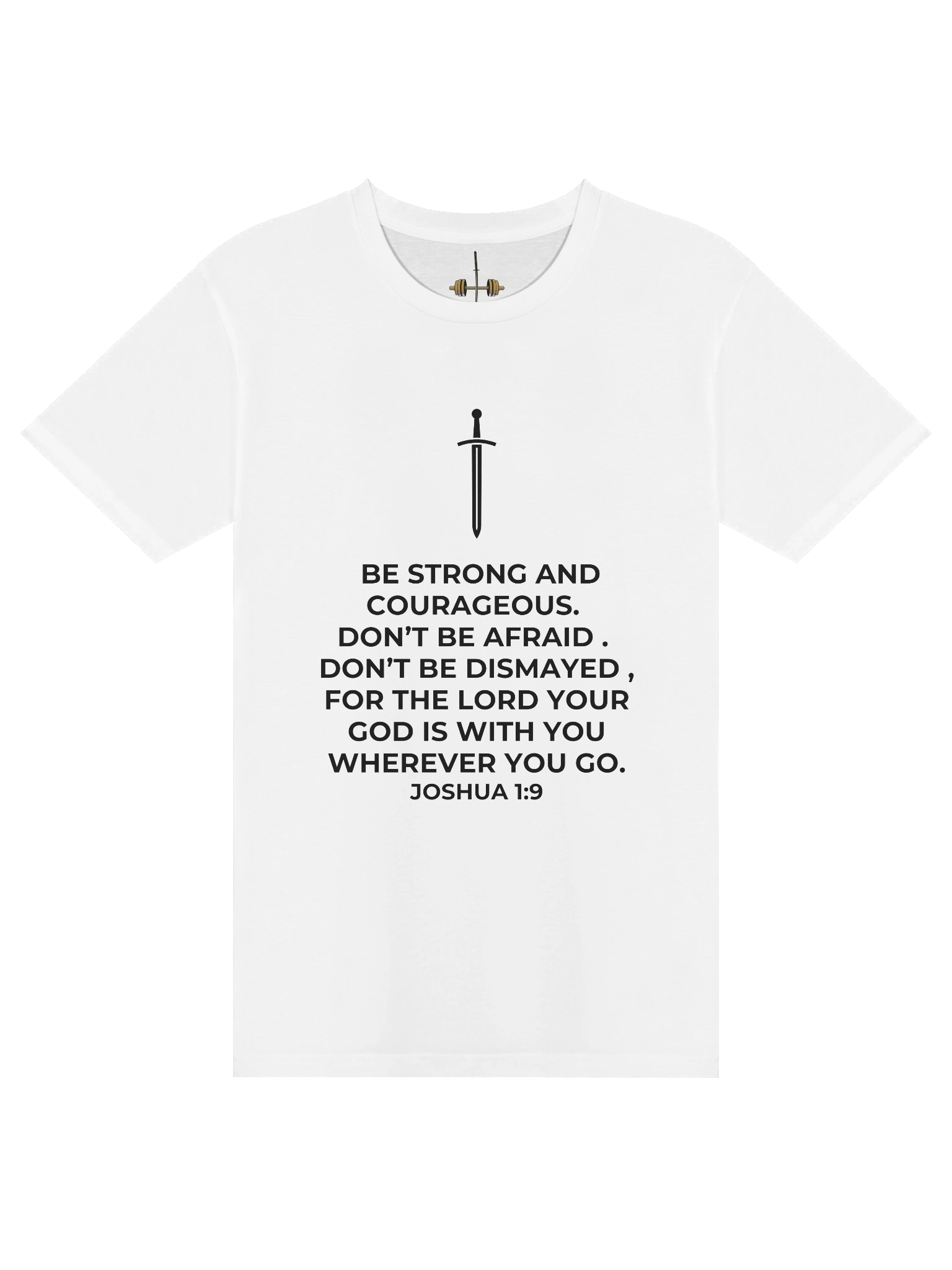 Joshua 1:9 Unisex T-Shirt [Dark] product image (23)
