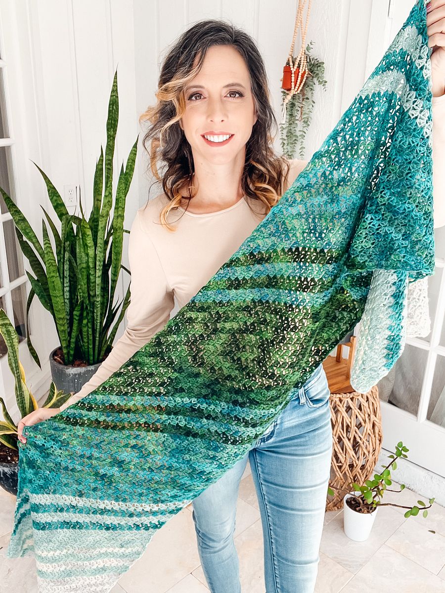 Easily Crochet The On The Bias Shawl product image (4)